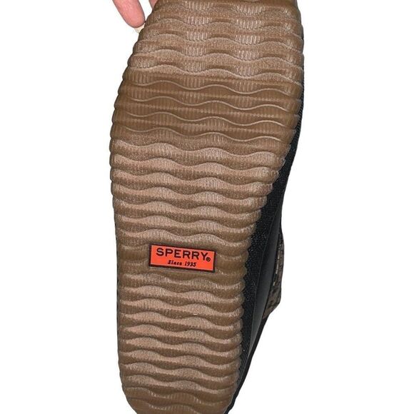 SPERRY BREAKWATER LU BR CAMO Waterproof Duck Boots STS24392 Black MEN 10 NEW‎ - Picture 4 of 6